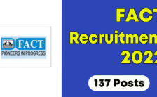 FACT Recruitment 2022 – Technician Posts for 137 Vacancies | Apply Online