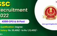 SSC Recruitment 2022 – CPO & SI Posts for 4300 Vacancies | Apply Online