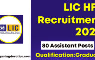LIC HFL Recruitment 2022 – Assistant Posts for 80 Vacancies | Apply Online