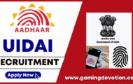UIDAI Recruitment 2022 – Section Officer Posts for 20 Vacancies | Apply Offline