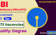 SBI Recruitment 2022 – PO Posts for 1673 Vacancies | Apply Online