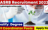 ASRB Recruitment 2022 – Coordinator Posts for 349 Vacancies | Apply Online