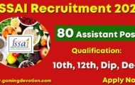 FSSAI Recruitment 2022 –Jr. Assistant Posts for 80 Vacancies | Apply Online