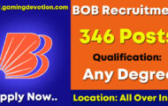 BOB Recruitment 2022 – Relationship Manager Posts for 346 Vacancies | Apply Online