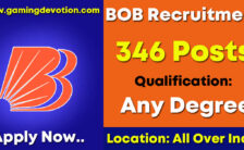 BOB Recruitment 2022 – Relationship Manager Posts for 346 Vacancies | Apply Online
