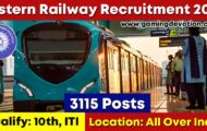 Eastern Railway Recruitment 2022 – Technician Posts for 3115 Vacancies | Apply Online