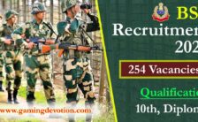 BSF Recruitment 2022 – Head Constable Posts for 254 Vacancies | Apply Offline