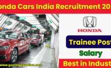 Honda Cars India Recruitment 2022 – Trainee Posts for Various Vacancies | Apply Online