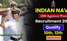 Indian Navy Recruitment 2022 – Agniveer Posts for 1500 Vacancies | Apply Online
