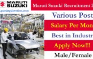 Maruti Suzuki Recruitment 2022 – Safety Officer Posts for Various Vacancies | Apply Online