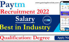 Paytm Recruitment 2022 – Sales – Team Leader Posts for Various Vacancies | Apply Online