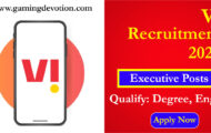 Vodafone Idea Recruitment 2022 – Executive Posts for Various Vacancies | Apply Online