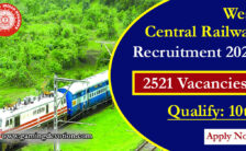 WCR Recruitment 2022 – Technician Posts for 2521 Vacancies | Apply Online