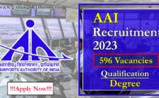 AAI Recruitment 2022 – Junior Executive Posts for 596 Vacancies | Apply Online