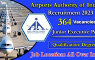 AAI Recruitment 2023 – Junior Executive Posts for 364 Vacancies | Apply Online