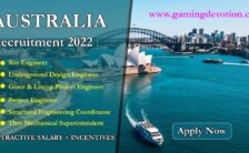 Australia Recruitment 2022 – Engineer Posts for Various Vacancies | Apply Email