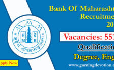 Bank of Maharashtra Recruitment 2022 – Officer Posts for 551 Vacancies | Apply Online