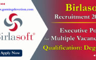 Birlasoft Recruitment 2022 – Executive Posts for Various Vacancies | Apply Online