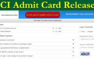 FCI Recruitment 2022 – Executive Posts for 113 Vacancies Admit card Released
