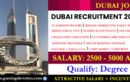 Dubai Recruitment 2022 – Admin Posts for Various Vacancies | Apply Email