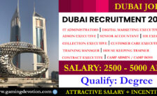 Dubai Recruitment 2022 – Admin Posts for Various Vacancies | Apply Email