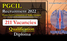 PGCIL Recruitment 2022 – Trainee Posts for 211 Vacancies | Apply Online